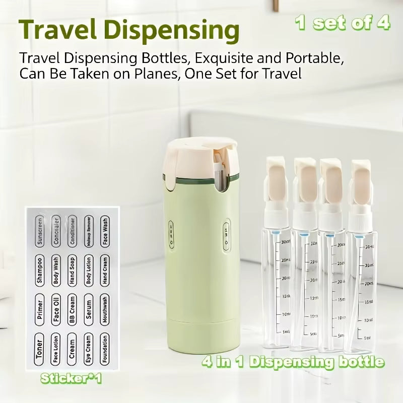 TravelFlow™ 4-in-1 Travel Bottle